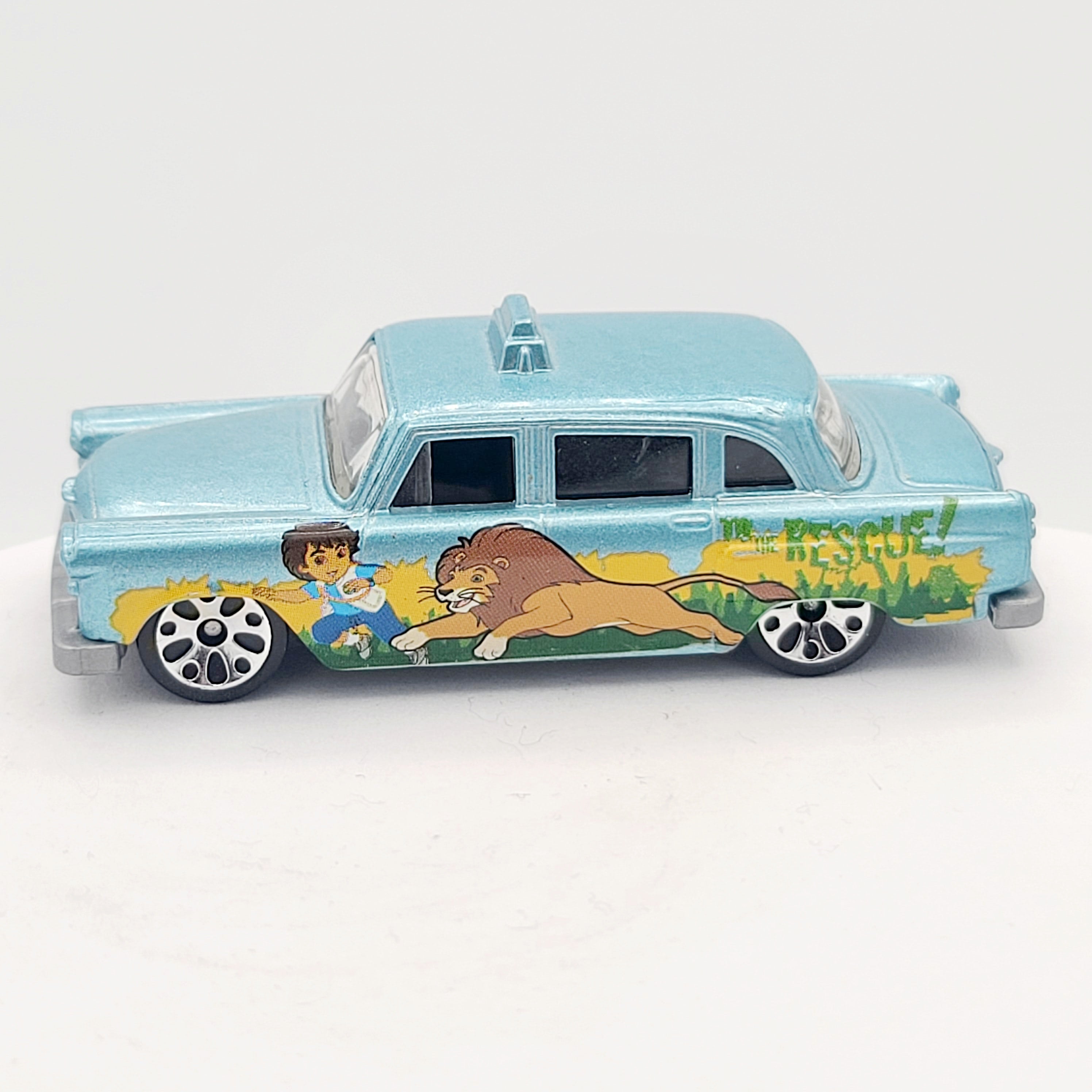 Matchbox Checker Cab "Go Diego Go" (2009 MBX 2 Pack Exclusive - Easter Rides)